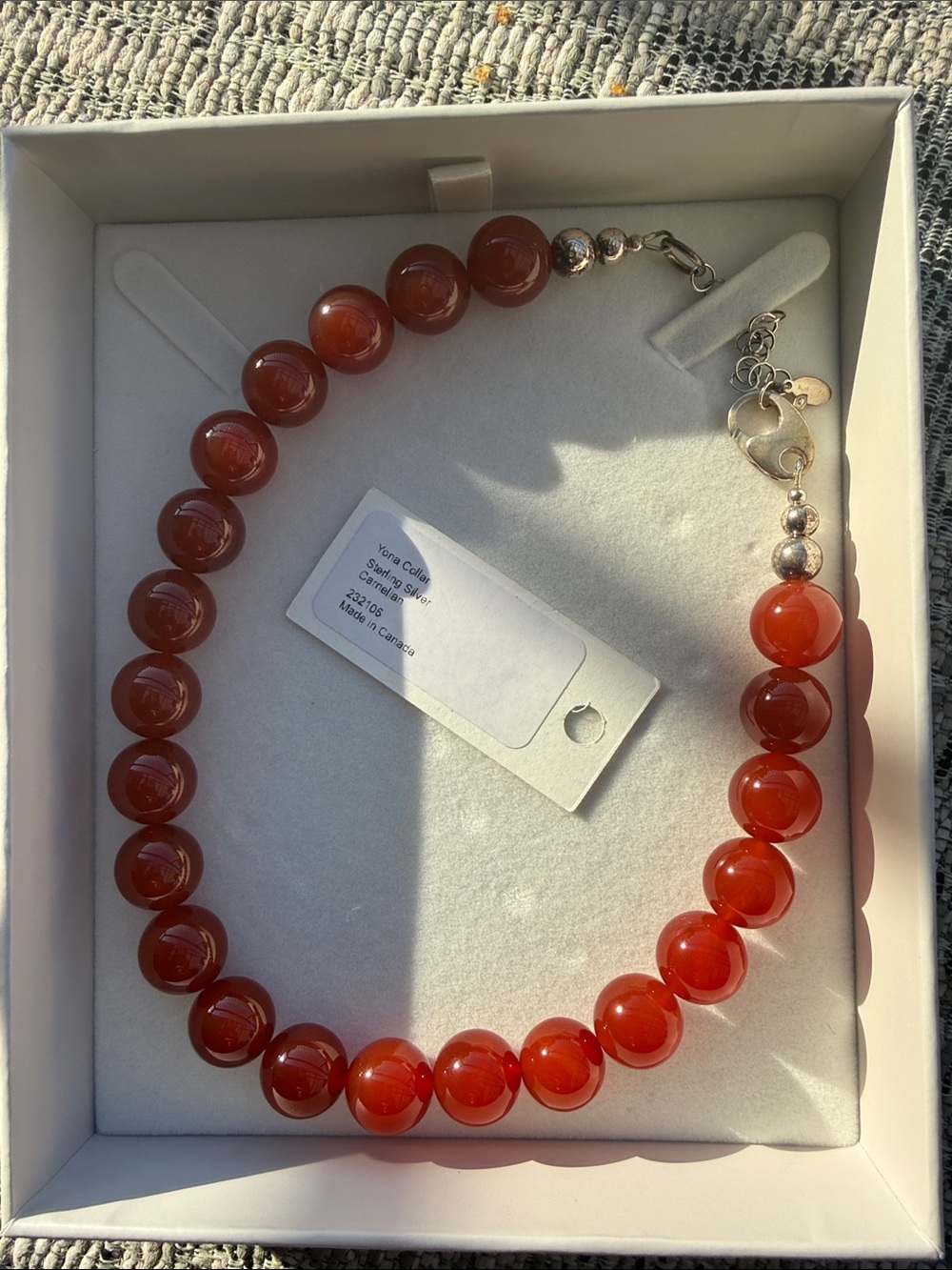 NEW: Kara Yoo Yona Collar - Carnelian